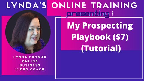 My Prospecting Playbook ($7)