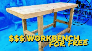 SAVE MONEY // Can you build a workbench from FREE wood?