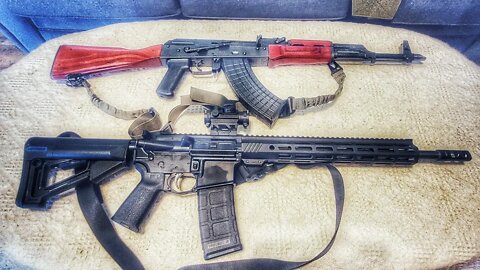 AR 15 vs AK 47 Tabletop Comparison