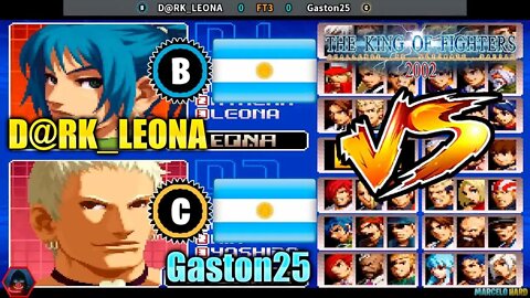The King of Fighters 2002 (D@RK_LEONA Vs. Gaston25) [Argentina Vs. Argentina]