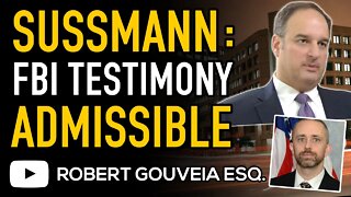 DURHAM RULING: FBI TESTIMONY and DATA ADMISSIBLE Against SUSSMANN (with Limits)