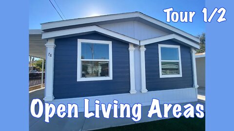 New Home Tour in Briarwood Mobile Home Park #78. Open Floor Plan vs. Separate Kitchen.