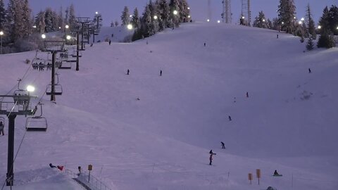 Night skiing highlights the beauty of Bogus Basin's non-profit status