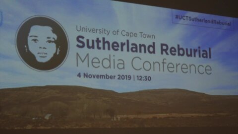 SOUTH AFRICA - Cape Town - UCT's reburial restitution of unethically obtained skeletons from Sutherland (Video Story) (scj)