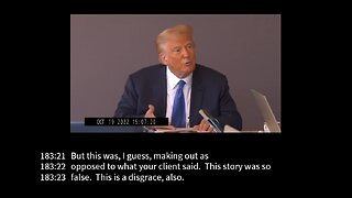 Trump Deposition In E. Jean Carroll Rape Trial, Full Video