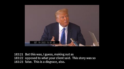 Trump Deposition In E. Jean Carroll Rape Trial, Full Video