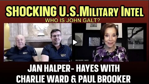 JAN HALPER- HAYES w/ CHARLIE WARD & PAUL BROOKER. ARE WE READY? TY JGANON