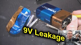 9V Duracell Alkaline Battery Leakage