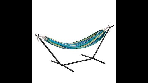 Hammock Stand, 2 Person Hammock Stand 450lbs Capacity Hanging Stand Weather Resistant Heavy Dut...