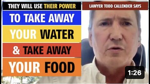 They will use their power to take away your water & take away your food, says lawyer Todd Callender