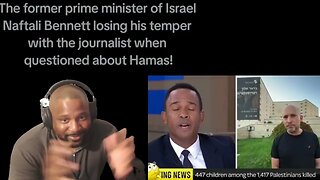 former prime minister of Israel goes nuts at british journalist asking about innocent palistines