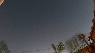 Short night lapse video