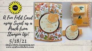 Make this Fun Fold Card Using Sweet As A Peach by Stampin' Up!