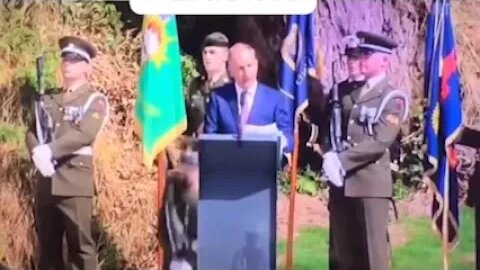 Michael Collins 100 year anniversary. Uneasy reception from the crowd. Soldier Falls.