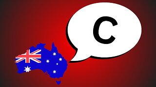 How Australians pronounce the letter 'C'. English Alphabet.