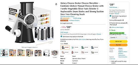 Rotary Cheese Grater Cheese Shredder Combo Kitchen | #CamboKitchen #CheeseGrater #KitchenEssentials