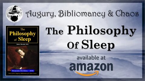 "The Philosophy of Sleep" ~ by Robert Macnish [AUDIOBOOK]