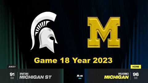 CFB 24 Michigan State Spartans Vs Michigan Wolverines Year 2023