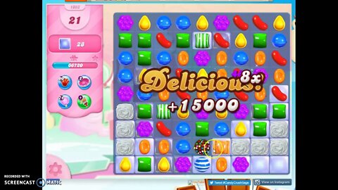 Candy Crush Level 1063 Audio Talkthrough, 2 Stars 0 Boosters