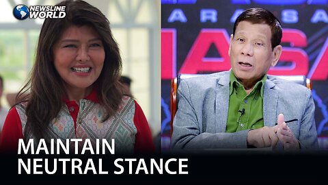 Former Pres. Duterte agrees with Sen. Imee Marcos' statement on PH neutrality on Gaza conflict