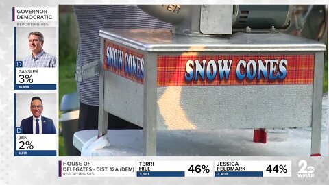 Snowball stand opened for voters