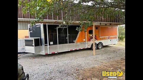 Well Equipped - 2014 Freedom Barbecue Food Trailer with Bathroom for Sale in Texas!