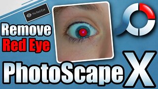 Remove Red Eye In A Photo! PhotoScape X Tutorial!