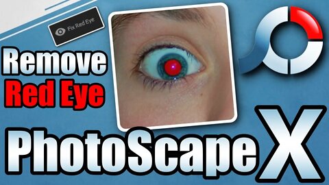 Remove Red Eye In A Photo! PhotoScape X Tutorial!