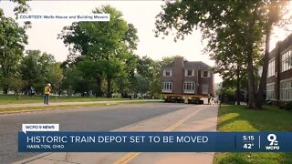 Historic train depot to be picked up, moved
