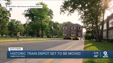 Historic train depot to be picked up, moved