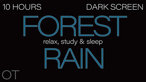 HEAVY RAIN Sounds for Sleeping| Relaxing| Studying| BLACK SCREEN| Dark Screen| Rainstorm 10 HOURS