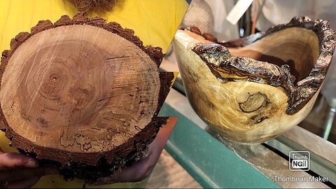 LIVE EDGE WALNUT---WOODTURNING