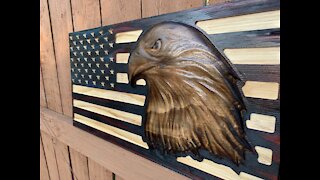 3d American Eagle Flag