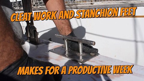 S02E15 Stanchions and cleats prep #boat #boatrenovation #diy #restoration #boatbuilding