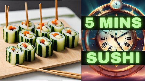 5 Minuten Gurken Sushi ganz einfach