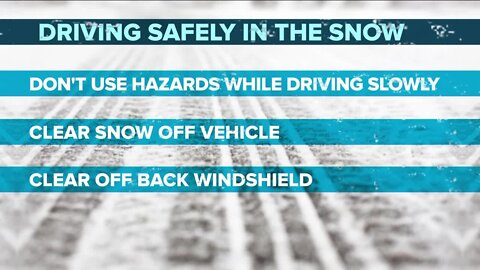 CSP Trooper offers advice for safe driving in the snow