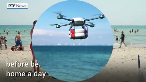 Drone "lifeguards" saving from drowning