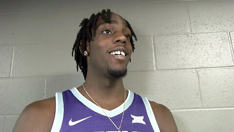 Kansas State Basketball | Arthur Kaluma 2023 Big 12 Tipoff Interview | October 18, 2023