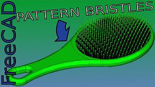 FreeCAD- Model a Brush with Normal Patterned Bristles |JOKO ENGINEERING|