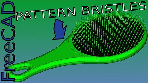FreeCAD- Model a Brush with Normal Patterned Bristles |JOKO ENGINEERING|