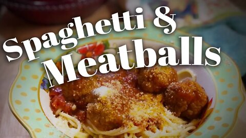 Classic Spaghetti and Meatballs - Quick & Easy! Italian meatball recipe with ground beef 🍝