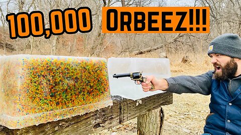 I FROZE 100,000 Orbeez For TARGET Practice!!!