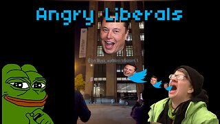 Angry Liberal Projects Messages to Elon @twitter HQ