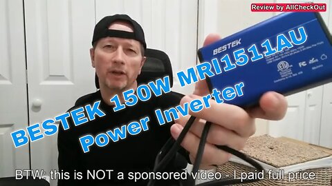 BESTEK 150W Power Inverter MRI1511AU DC 12V to 110V AC Converter 4.2A Dual USB, Max Power Review