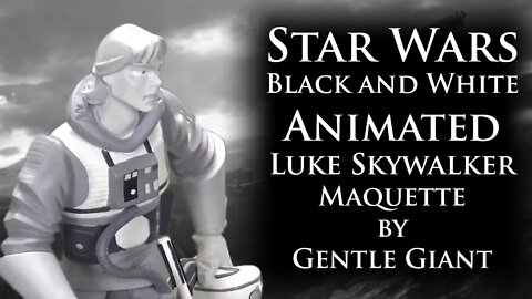 Star Wars Black and White Animated Luke Skywalker Maquette by Gentle Giant