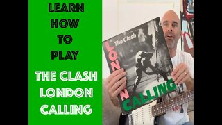 How To Play London Calling On Guitar Lesson With Solo! [The Clash]