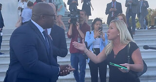 Bowman Clashes With Greene Outside Capitol After 'Squad' Members Shout at Santos to Resign