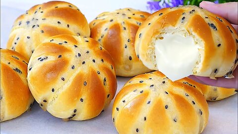 Only a few people know this method! Bread with cold cream