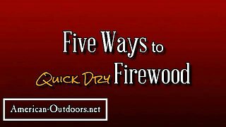 Five Ways To Dry And Season Your Firewood