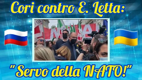 25 Aprile - Enrico Letta contestato a Milano (R.Regoli)